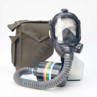 Противогаз фильтрующий «БРИЗ®-3301(ППФ)» A2B2E2K2SX(CO)NOP3 R D с маской панорамной «БРИЗ®-4301М(ППМ)» категория 2 и с соединительной трубкой (гофротрубкой)