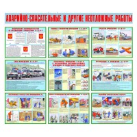 Комплект плакатов Аварийно-спасательные и другие неотложные работы