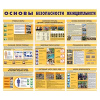 Комплект плакатов Основы безопасности жизнедеятельности