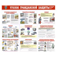 Комплект плакатов Уголок гражданской защиты