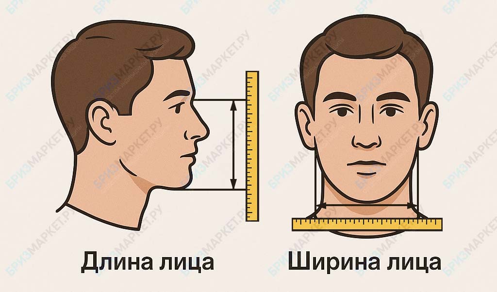 Подбор размера Полумаски «БРИЗ®-4206 (НОТ)»
